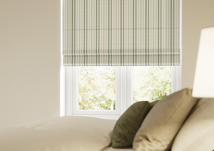 Emily Bond Cornish Stripe, Fern - Roman Blind - Image 5